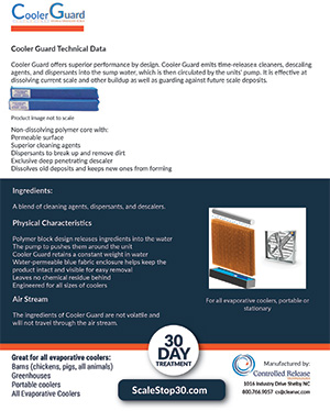 Preview of Cooler Guard technical sheet PDF